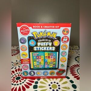 Pokemon Color-In 3D Puffy Stickers by Editors of Klutz